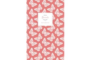 Butterfly Notebook - Ruled Pages - 5x8 - Premium (Peach)