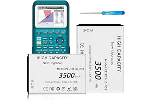 BOANV [3500mAh] P11P35-11-N01 Battery, TI 84 Plus CE Battery with Tool- Ultra High Capacity New 0 Cycle Replacement for Texas Instruments TI-84 CE/TI-84 Plus CE No 3.7L12005SPA 3.7V (2pcs)
