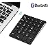 Bluetooth Number Pad, Lekvey Portable Wireless Bluetooth 28-Key Numeric Keypad Keyboard Extensions for Financial Accounting Data Entry for Smartphones, Tablets, Surface Pro, Windows, Laptop and More