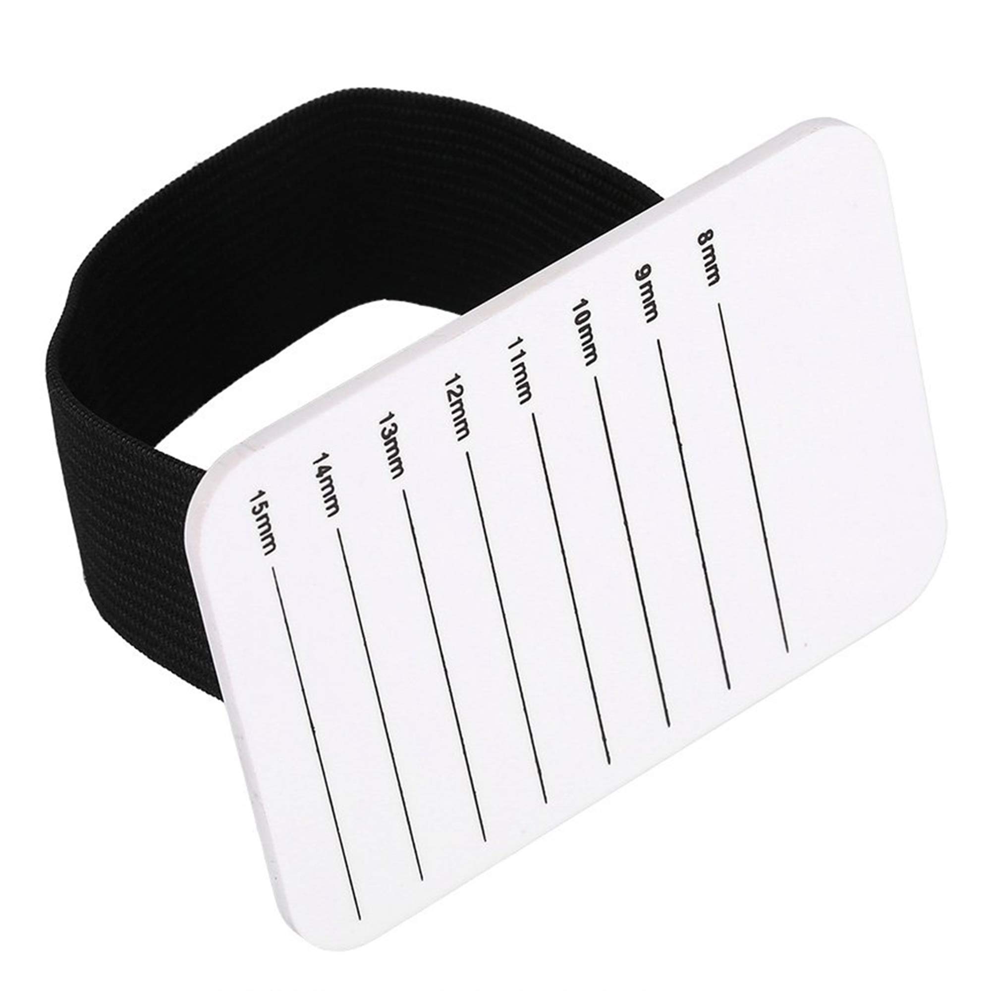 Schneespitze Makeup Eyelash Tray 8-15mm False Eyelash Pallet Tool Hand Plate Lash Holder Pad Lash Tray Holder Eyelash Extension Supplies with Hand Wrist Strip Wrap