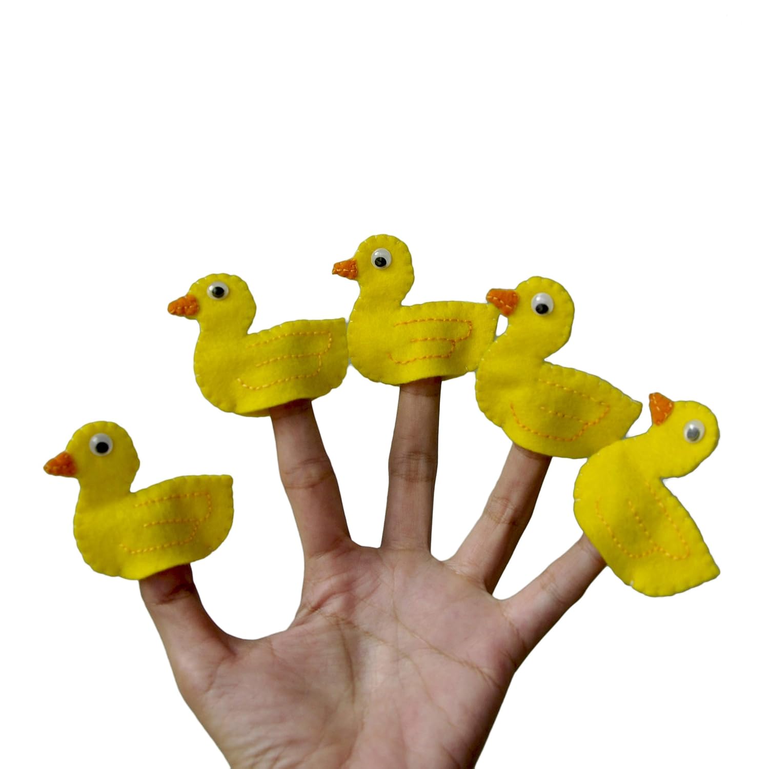Five Little Ducks Finger Puppet Set Finger Puppets Toys & Games