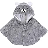 Boys Girls Capes Poncho with Hood Warm Coat Winter Outdoor Cloak for Baby Toddler