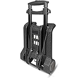 WYNK Luggage Cart with Wheels Folding Hand Truck with Bungee Cord, Compact and Lightweight Utility Aluminum Alloy Cart for Lu