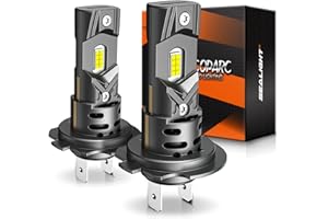 SEALIGHT H7 LED Headlight Bulbs, 32000 Lumens 800% Brighter 6500K Cool White Led Bulbs, All-in-One Mini Size H7 Lights with F