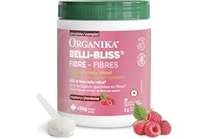 Organika Canadian-Made Belli Bliss Fibre | High Fibre Blend, 4 Diverse Sources of Fibre | Supports Digestive Health, Constipa