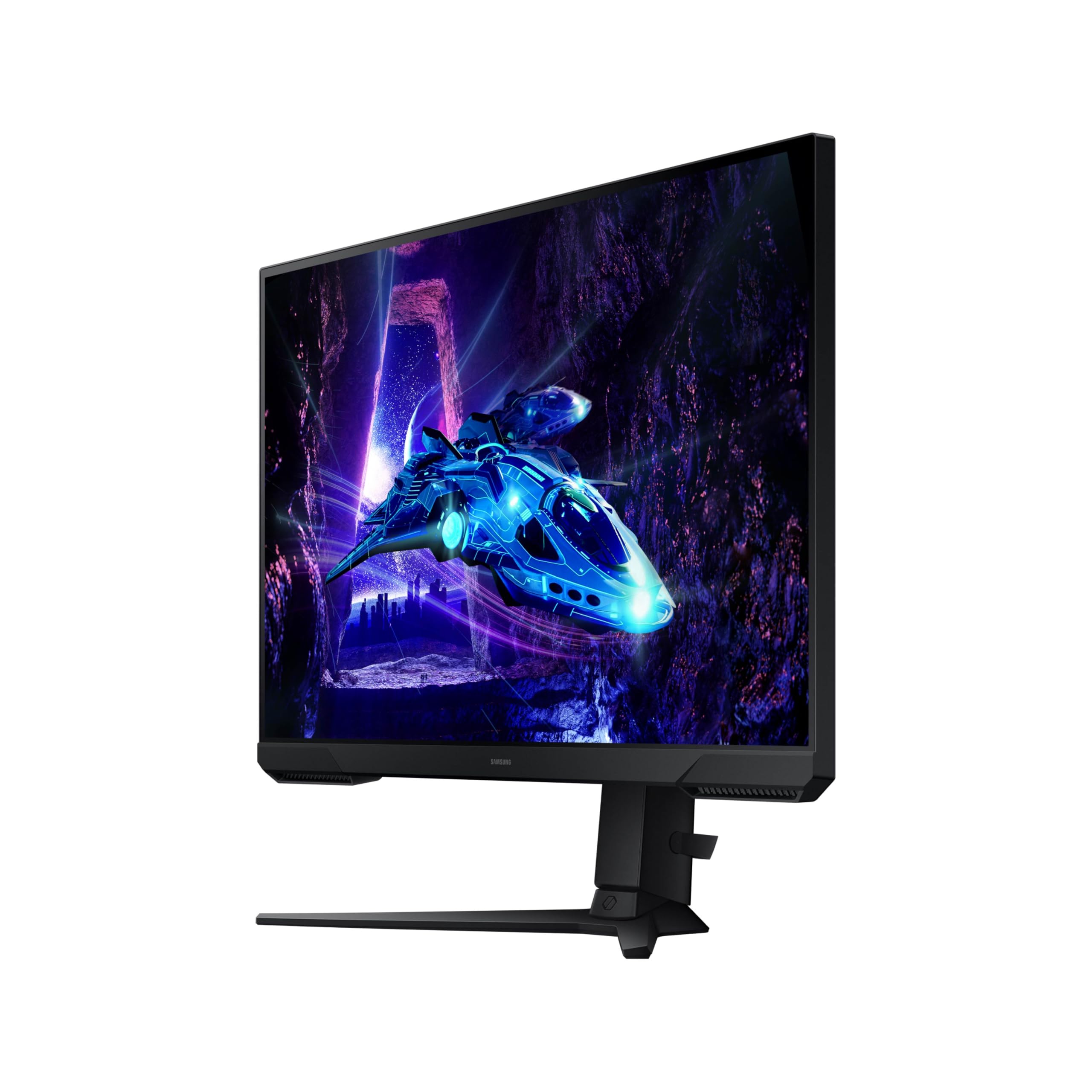 Samsung 24-Inch Odyssey G3 (G30D) Series FHD Gaming Monitor, 1ms, 180Hz, AMD FreeSync, Adjustable Stand, Black Equalizer, Virtual Aim Point, Eye Saver Mode, Flicker-Free, LS24DG302ENXZA