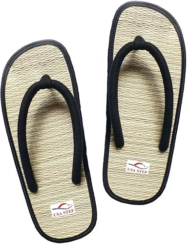 straw flip flops