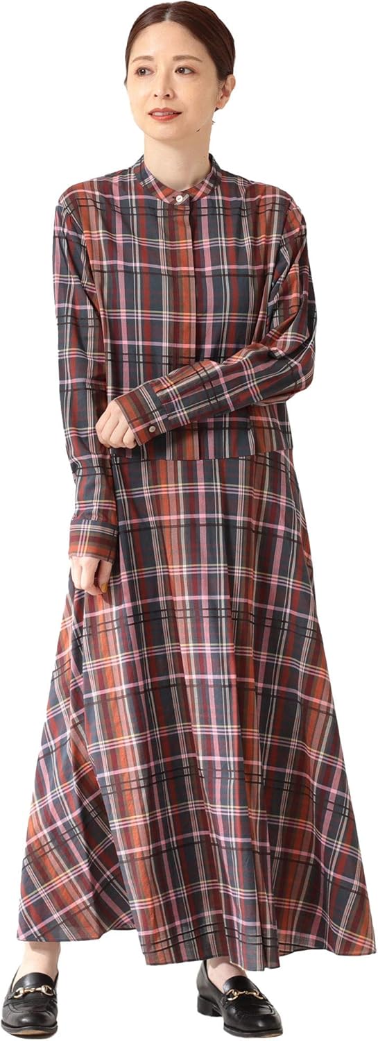 Amazon Co Jp デミルクスビームス Demi Luxe Beams ワンピース チェック フレア シャツワンピース レディース Check 36 服 ファッション小物