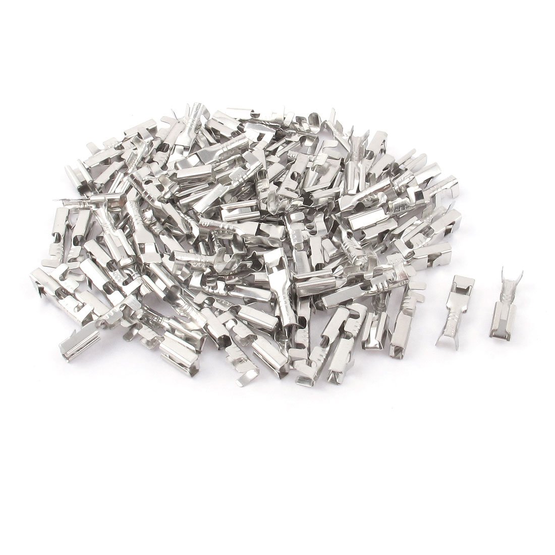 sourcing map 100Pcs 2.8mm Non Insulation Female Spade Crimp Terminal Wire Connector