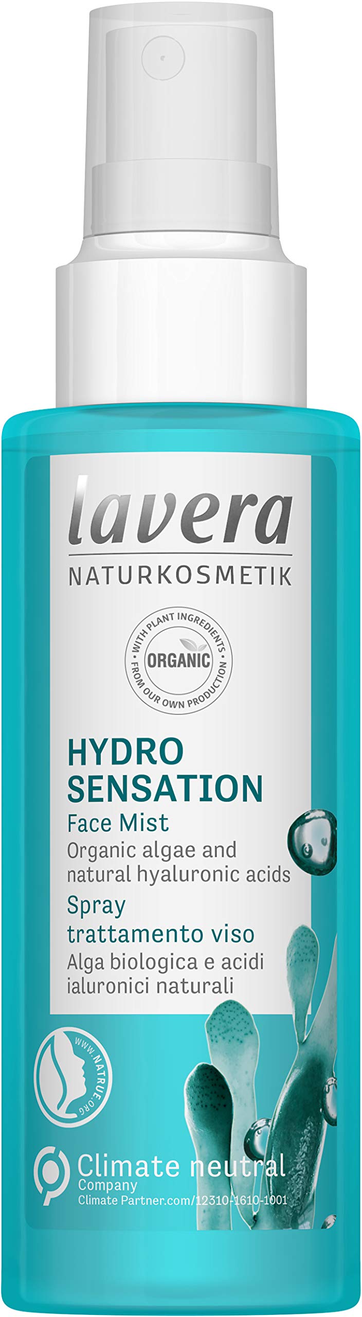 lavera Hydro Sensation Face Mist ✔ Organic Algae & Natural Hyaluron Acids ✔ Natural Cosmetics ✔ Vegan ✔ certified ✔ 100ml