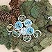It's a Buck Boy Baby Shower Stickers, Camouflage and Blue (Set of 324)