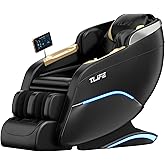 TLIFE Massage Chair Full Body, 160°Zero Gravity Recliner with Body Scan, 50" SL-Track Shiatsu Massage Chair, Fixed Point Massage, Foot Rollers, 12 Auto Modes, Deep Yoga Stretch, Heating, Black