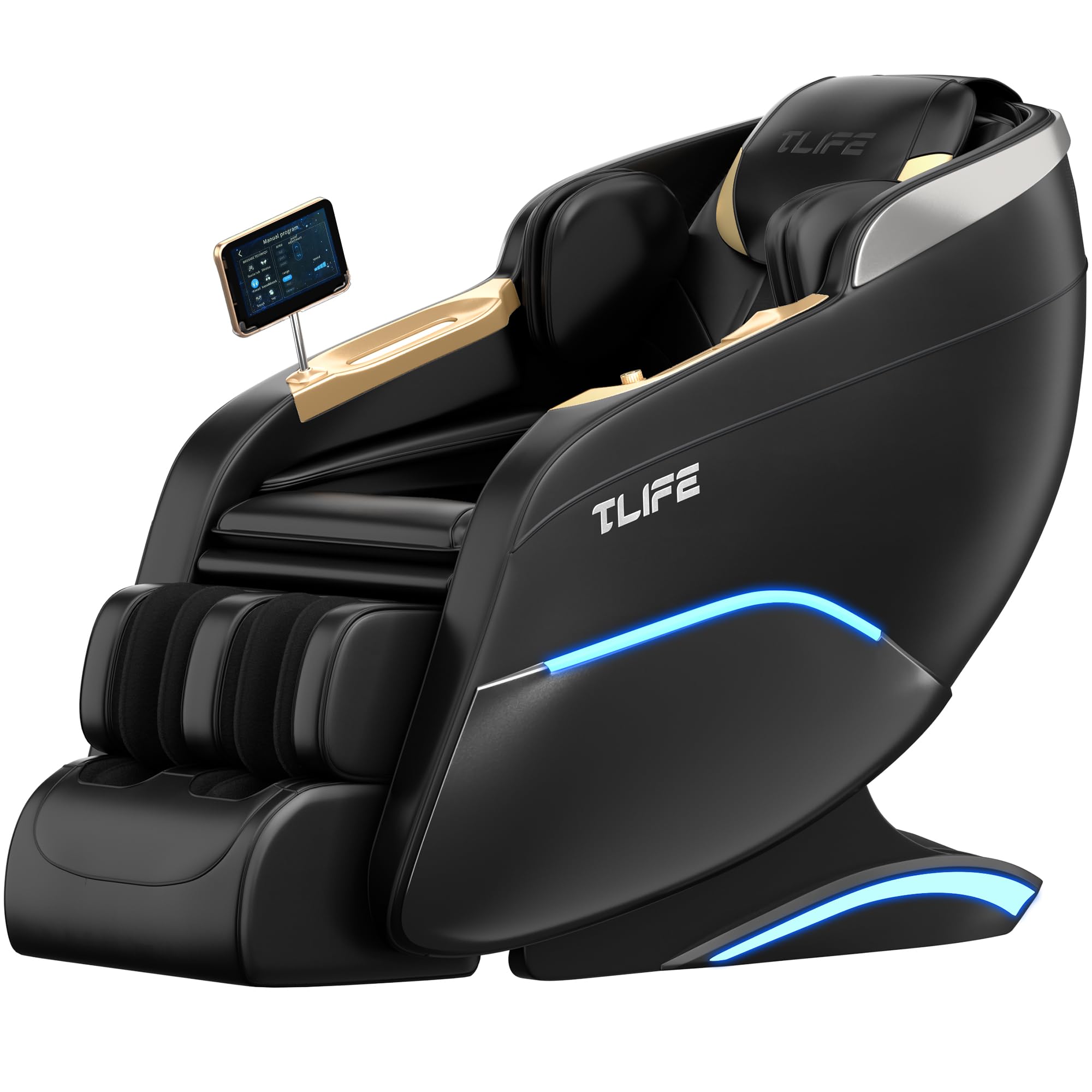 Photo 1 of **STUCK IN THE OPEN POSITION WON'T CLOSE*** TLIFE Massage Chair Full Body, 160°Zero Gravity Recliner with Body Scan, 50" SL-Track Shiatsu Massage Chair, Fixed Point Massage, Foot Rollers, 12 Auto Modes, Deep Yoga Stretch, Heating, Black