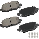 cciyu D1734 Brake Pads w/Hardware Rear Disc Brake Pad Set | Fit For Chrysler For 200,For Dodge For Hornet,For Fiat For 500X,For Jeep For Cherokee,For Renegade