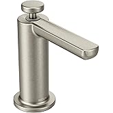Moen Spot Resist Stainless Modern Deck Mounted Kitchen Soap Dispenser with Above-the-Sink Refillable Bottle, S3947SRS