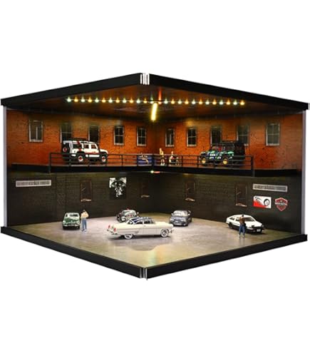 Amazon.com: Garage Diorama with Decals for 1/64 Scale Models by Amazon.com: Garage Diorama with Decals for 1/64 Scale Models by