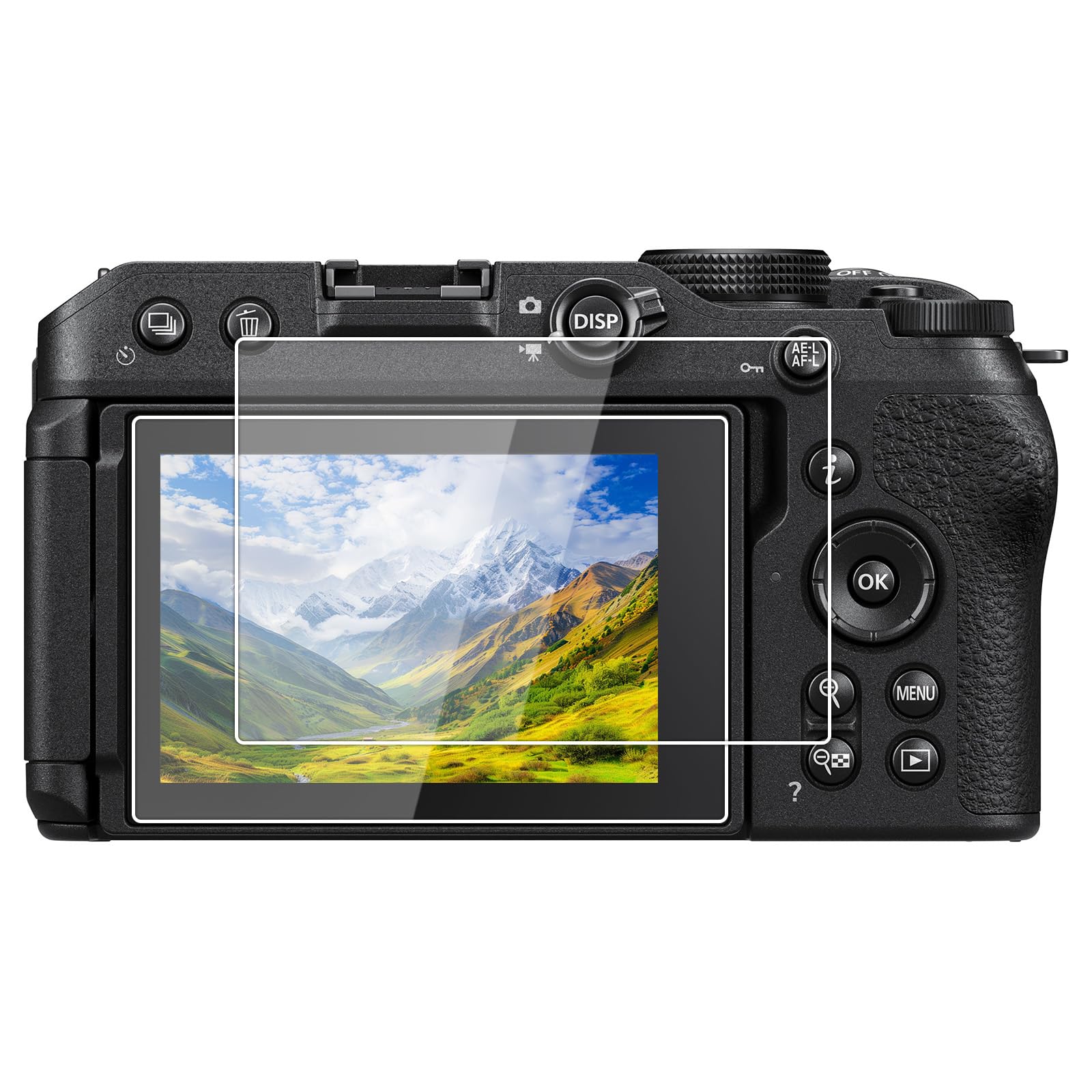 kinokoo Z30 Screen Protector, 0.25mm 9H Hardness Tempered Glass Film for Nikon Z30 Digital Camera Bubble-free/Anti-scratch(2 pack) — image 1