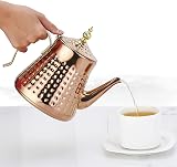 Stainless Steel Teapot 1.2L Hammer Pattern Removeable Infuser 4-5 view 2