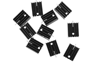 HOMSFOU 10pcs To-220 Aluminum Heat Sink 20x15x10mm Metal Cooler Fin Passive CPU Cooler for Transistor
