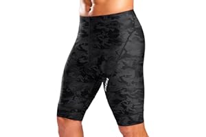 Bikewa Men's Cycling Shorts with Silicone Leg Grippers Padded Bike Bicycle Biking Shorts for Men No Pockets