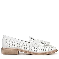 Franco Sarto Womens Carolyn Low Loafer White Cage 8 W