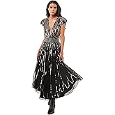 SETA DRESS DIFFERENT Womens Sarkisian Sequin V-Neck Dress