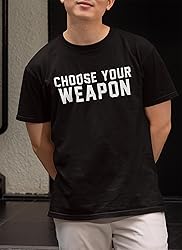 City Shirts Mens Choose Your Weapon Gamer Funny DT