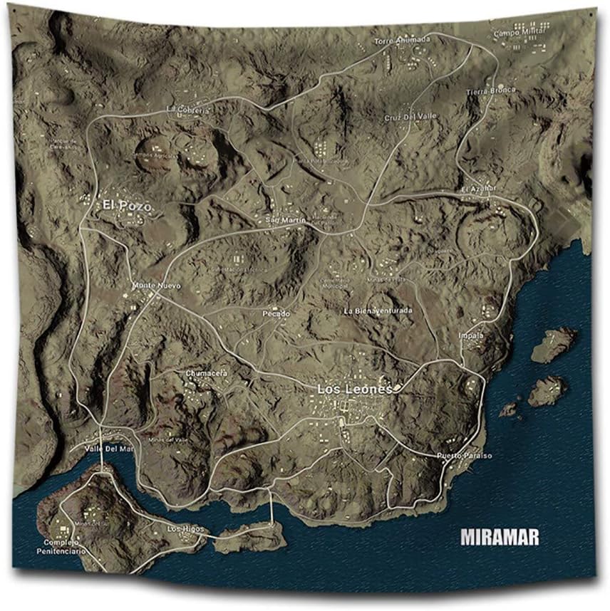 GuoYq Tapestry,Pubg Playerunknown'S Battlegrounds Wall Hanging Multi Color Hippie Room Decor Hanging Bedspread Decorations Hippie Decor Wall Cloth Tapestry by