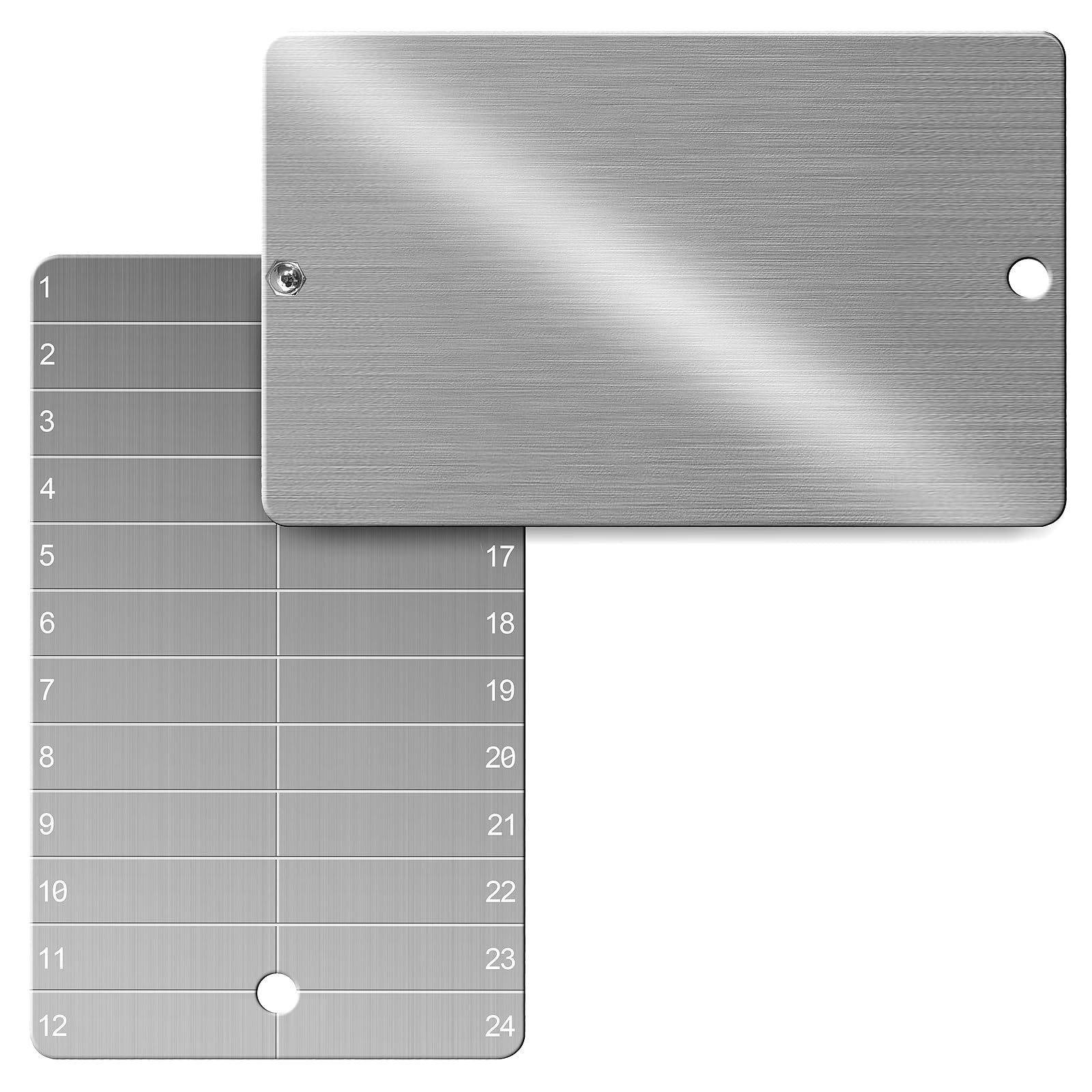 Photo 1 of Codesteel Titanium Crypto Seed Phrase Storage, Bitcoin Seed Plates, Fireproof Waterproof Recovery Backup, 2 Metal Seed Phrase Plates and Security Seals