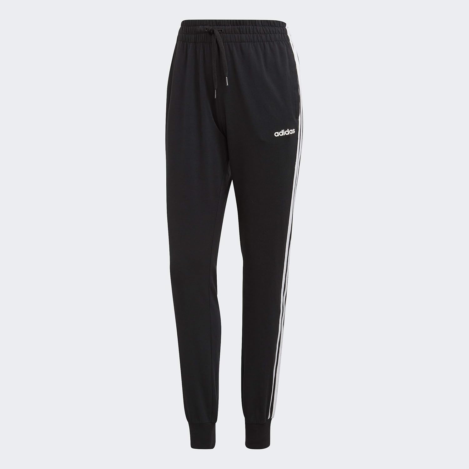 Amazon.com: adidas Women's Essentials 3-Stripes Pants, Black/White, Small/Long: Clothing