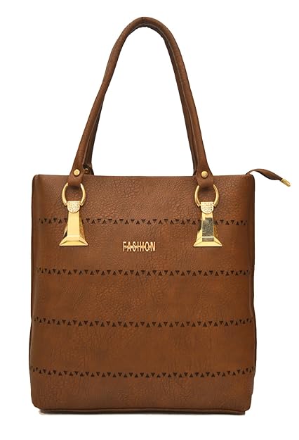 INKDICE womens shoulder bag, tote for women (Brown,IDCUTBR)