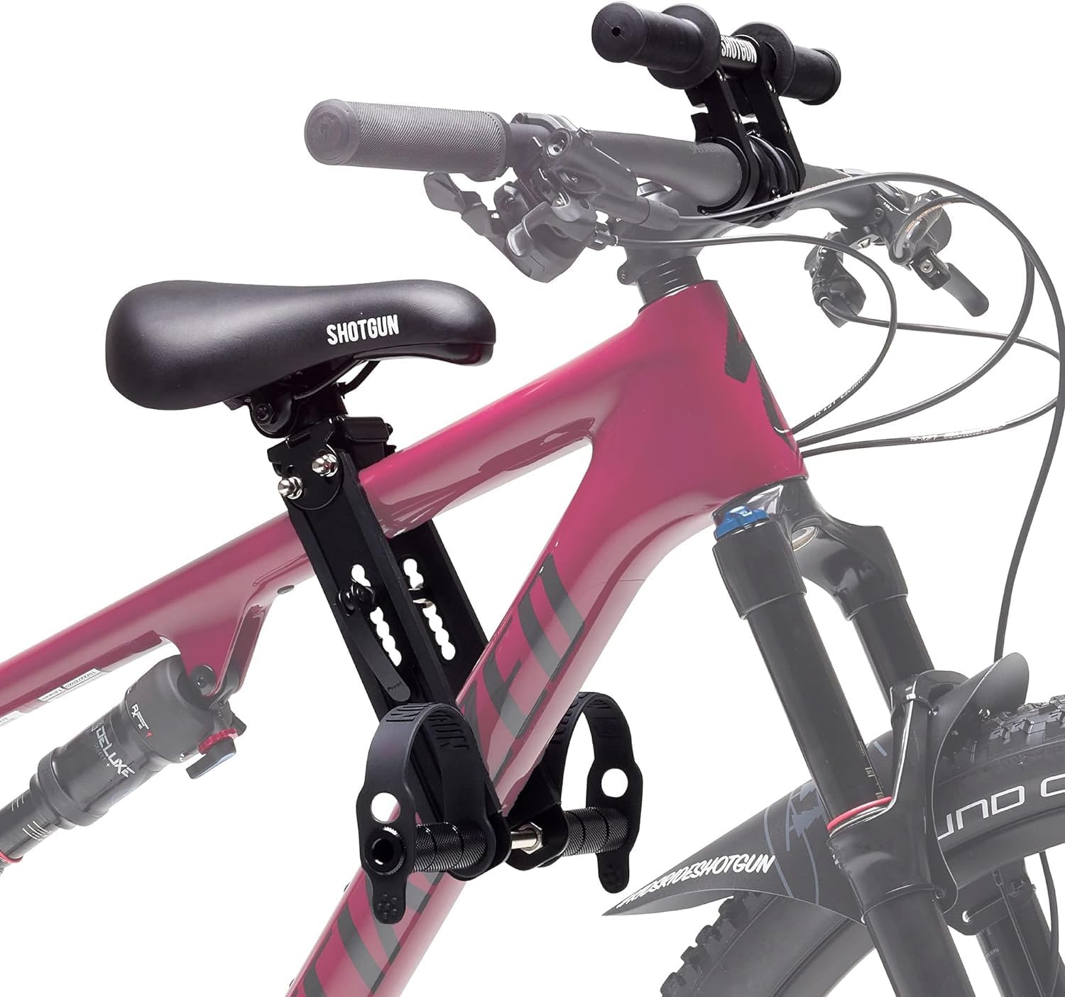 Kids Ride Shotgun - Child Bike Seat & Handlebar Combos - Front Mounted, for Children Aged 2~5 Years, Fits Most Adult Modern Mountain Bikes, Adjustable for Comfort