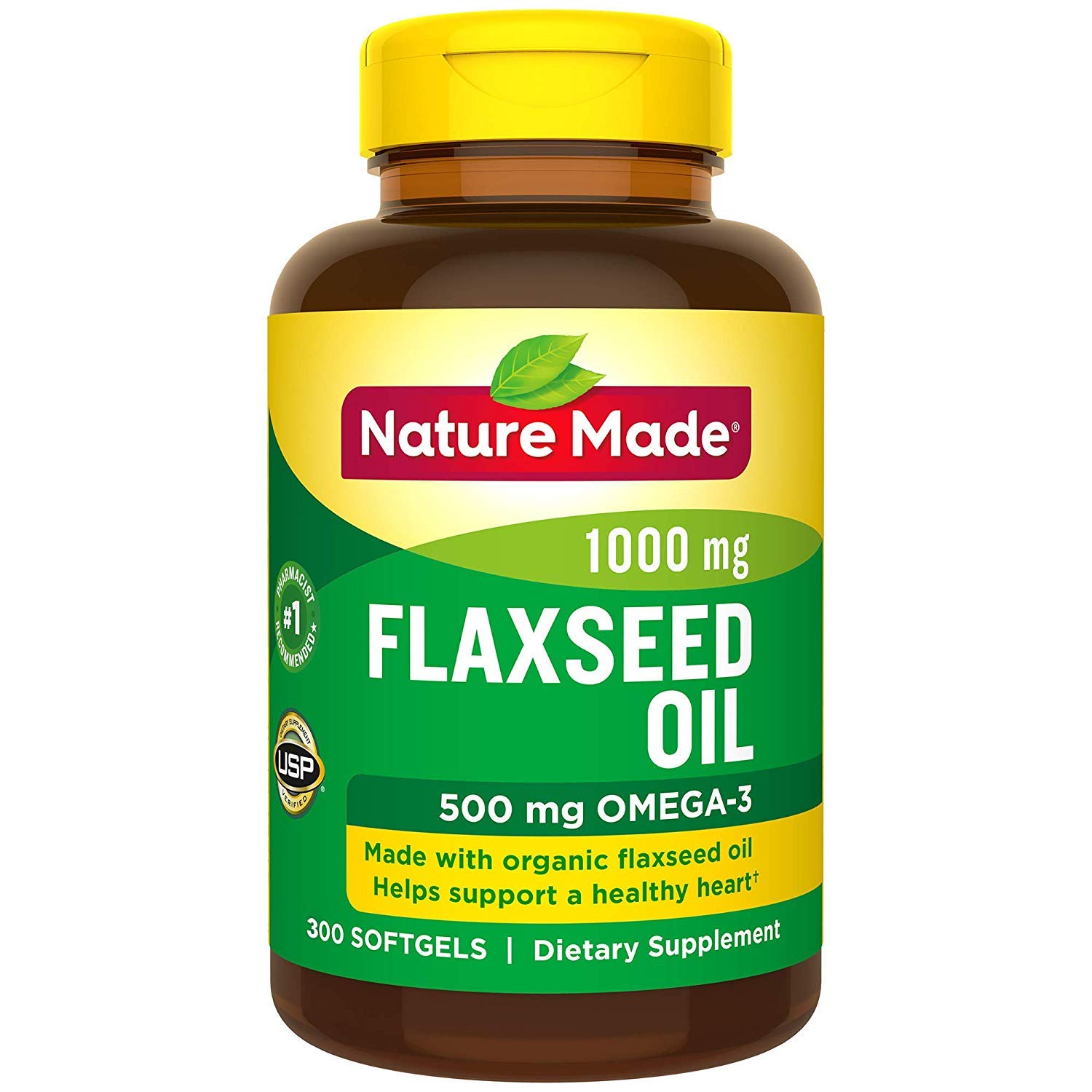 Nature Made Organic Flaxseed Oil 1,400 mg Omega369 for Heart