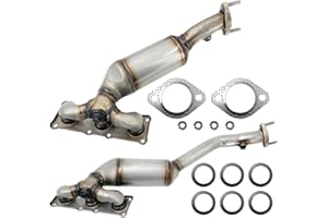 LoftMarte 674-318 674-319 Front and Rear Manifold Catalytic Converters Compatible with B-M-W 128i 323i 328Xi X3 X5 L6 3.0L 2007-2013