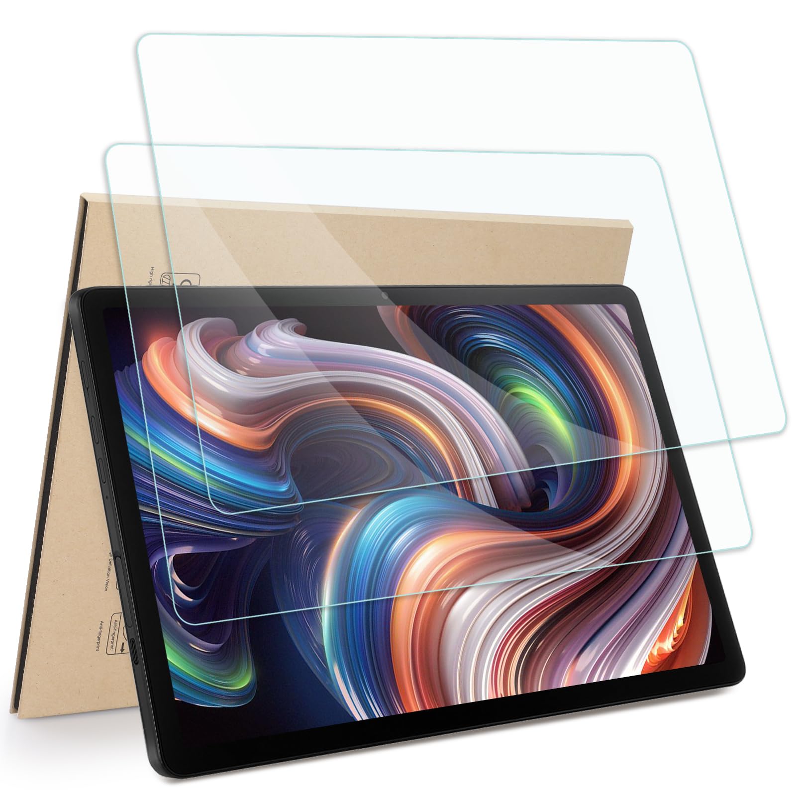 Photo 1 of 2-Pack Screen Protector Compatible with Evermyth Tablet 10 Inch GMS Certified Tablets PC 2025, Tempered Glass [HD Clarity] [9 Hardness] [Anti-Scratch] [Easy Installation] [9.6" x 5.75", 244mm x 146mm]