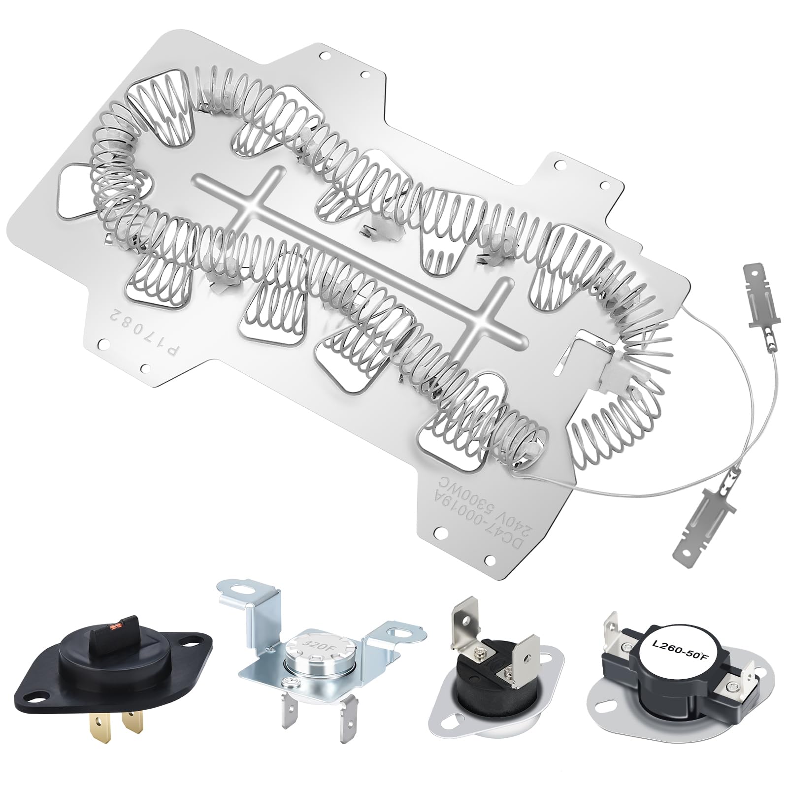 Photo 1 of ???? ???????? DC47-00019A Dryer Heating Element Kit by puxyblue for Samsung DVE50R5200W/A3 DV45H7000EW/A2 DV40J3000EW/A2 Include DC47-00018A DC96-00887A DC47-00016A DC32-00007A