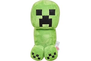 Mattel Minecraft Basic Plush Character Soft Dolls, Video Game-Inspired Collectible Toy Gifts for Kids & Fans Ages 3 Years Old & Up