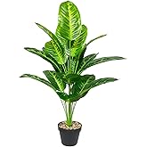 Rozwkeo Artificial Plant in Pot Fake Tree Trunks Leaves Faux Potted for Indoor Outdoor Modern Decoration Home Office Living Room Bedroom Balcony Housewarming Gift (80cm Tropical Bird of Paradise)