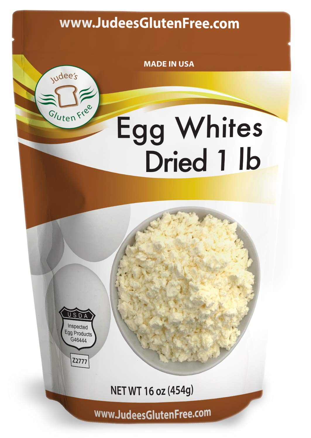 Judee's Dried Egg White Protein 1 lb (16 oz) Baking, Meringue, Royal