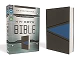 NIV, Boys' Bible, Leathersoft, Gray/Blue, Comfort