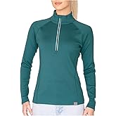 MERIWOOL Women’s Half Zip Base Layer Top 400g Heavyweight Merino Wool Sweater