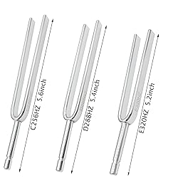 8 Packs Tuning Fork Set With Striking Hammers