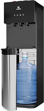 Avalon Bottom Loading Water Cooler Water Dispenser with BioGuard- 3 Temperature Settings - Hot, Cold &amp; Room Water, Durable Stainless Steel Construction, Anti-Microbial Coating- UL/Energy Star Approved