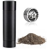 Luvan Pepper Grinder Mill, Heavy Duty Aluminum Manual Pepper Mill, Professional Grade Pepper Grinder with Stainless Steel Blade and Adjustable Coarseness, Black Pepper Mill Grinder Refillable Gift Set