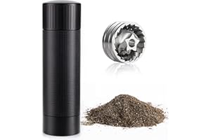 Luvan Pepper Grinder Mill, Heavy Duty Aluminum Manual Pepper Mill, Professional Grade Pepper Mill Grinder with Stainless Stee