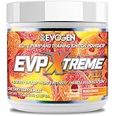 Evogen EVP Xtreme NO - Pre Workout Powder for Men & Women | Sugar Free Preworkout with Beta Alanine, Creatine, and Caffeine for Energy & Pump | Peach Rings | 40 Servings