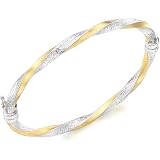 Catena in oro bianco e giallo con fiori