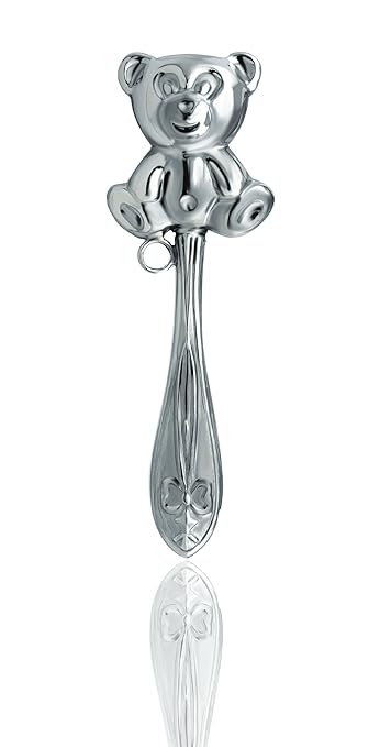baby silver rattle keepsake