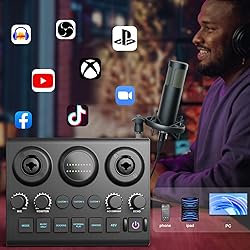 Podcast Equipment Bundle with Audio Interface and
