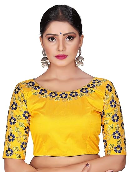 Embroidery Thread Work Readymade Blouse